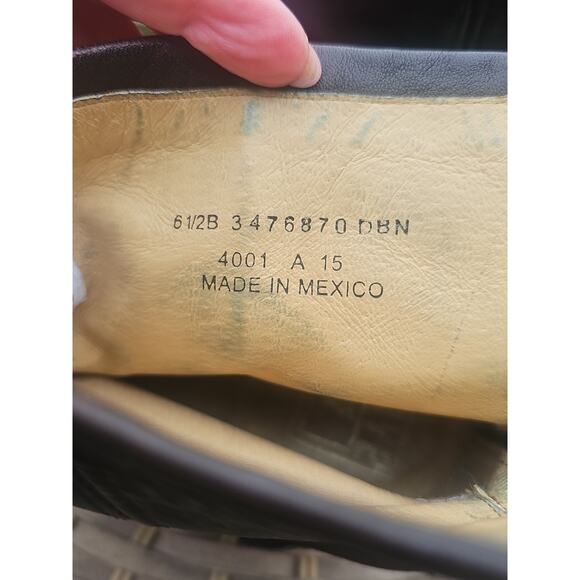 Frye Phillip Harness Short Brown Leather Motorcycle Rear Zip Boots Women's 5.5 B - Picture 6 of 14